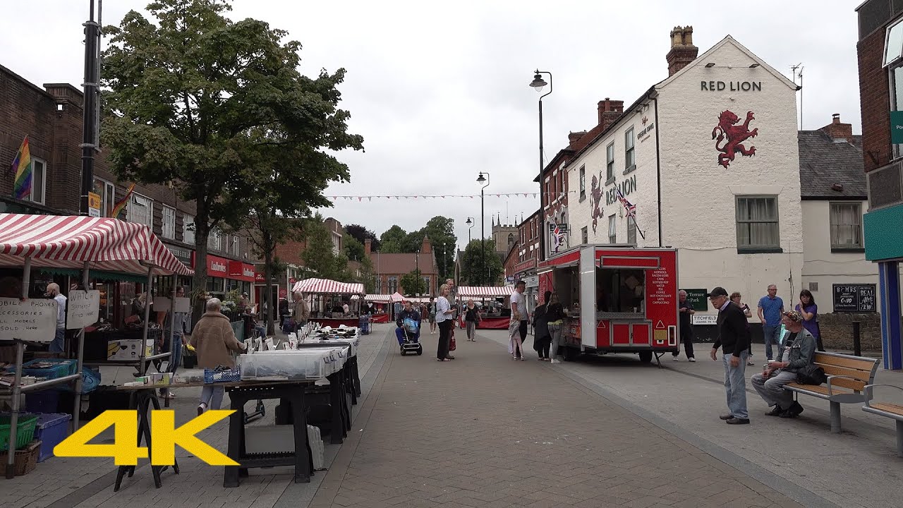 Hucknall Walk: Town Centre【4K】