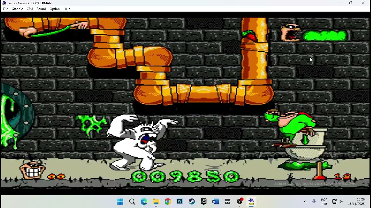 Boogerman jogão de super Nintendo ou mega driver