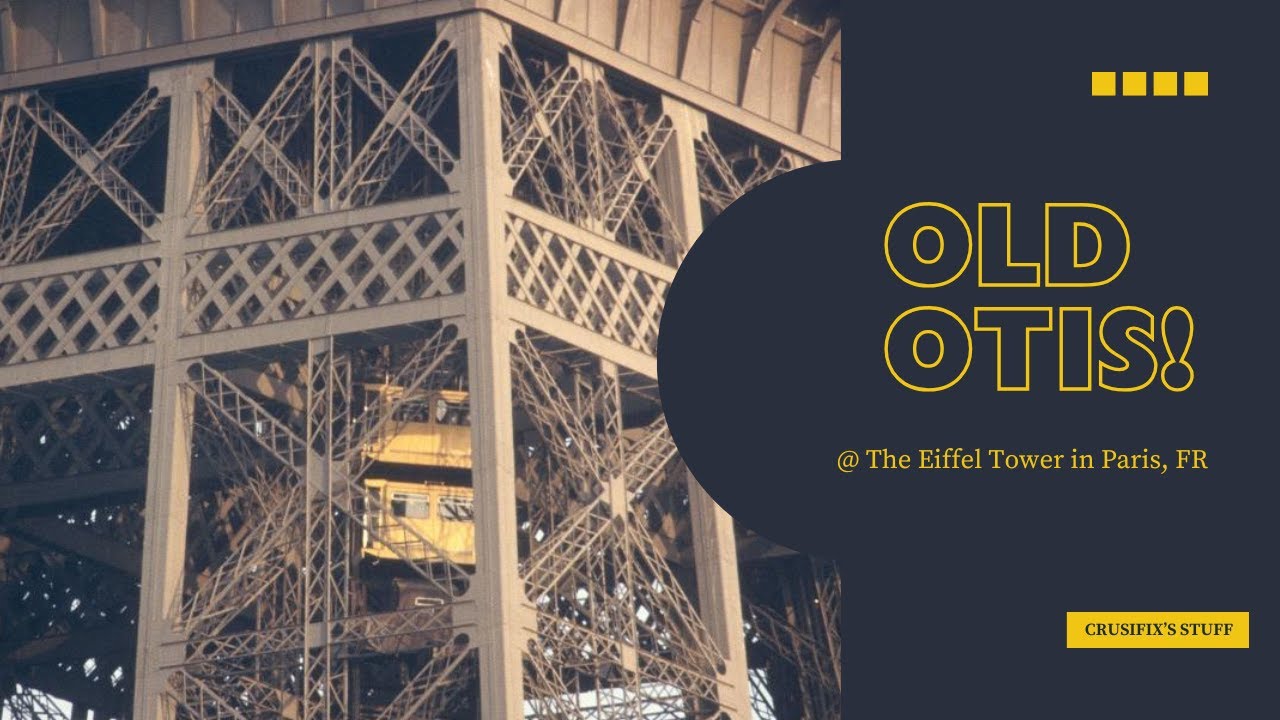 AMAZING!! Old OTIS lifts at the Eiffel Tower - Paris, FR