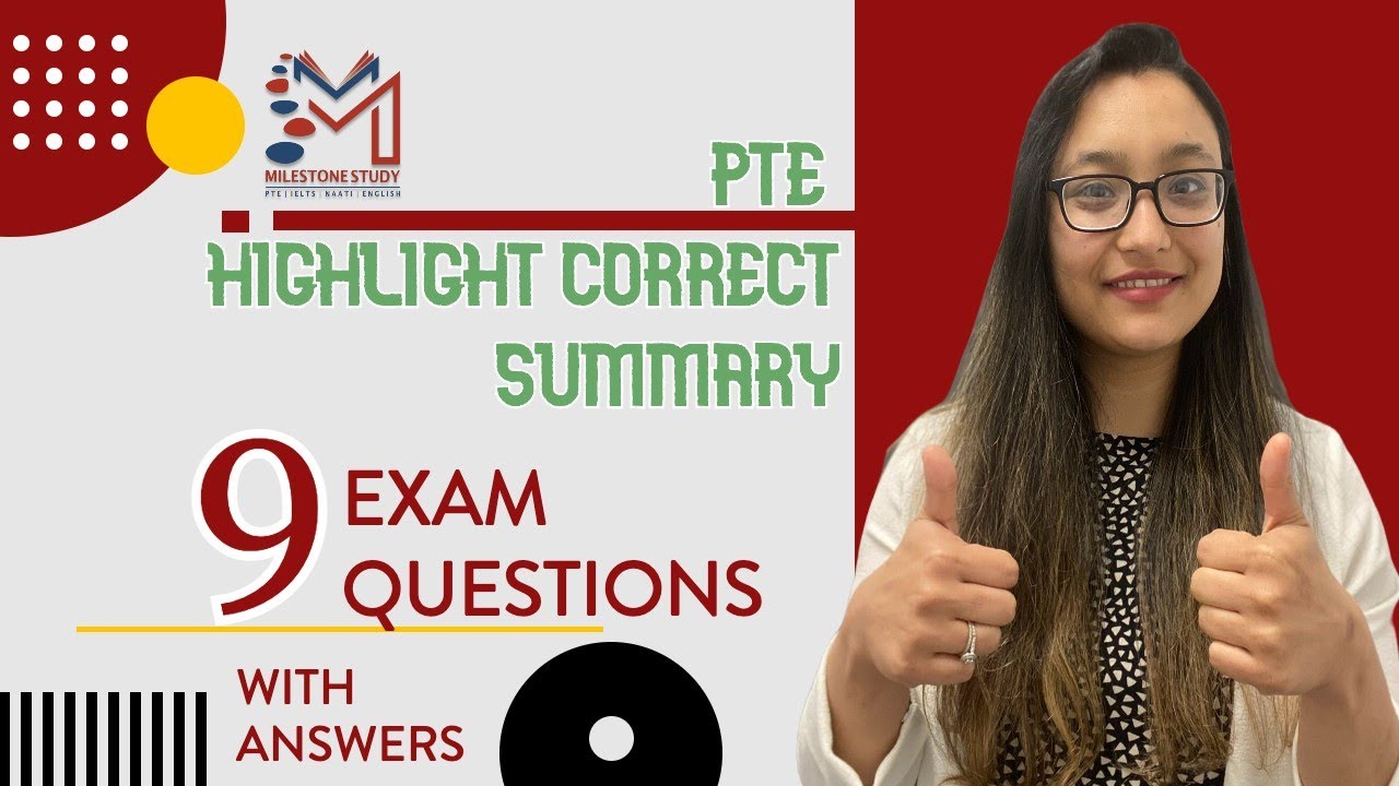 Latest PTE highlight correct summary | Jan 2023 | Milestone PTE