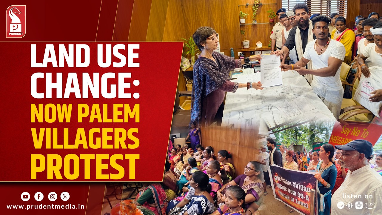 Palem-Siridao Villagers Protest At TCP Office Over Land Use Change
