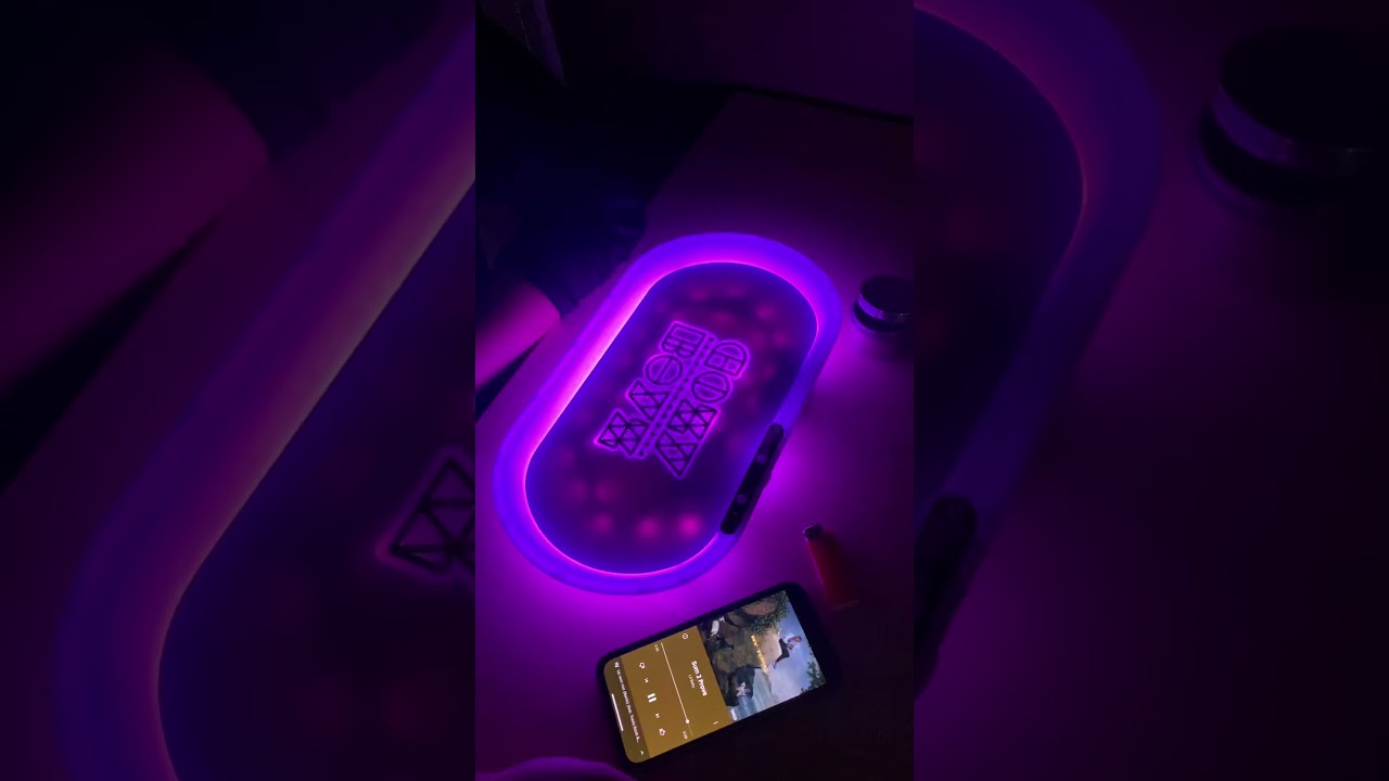Bluetooth Speaker LED Rolling Mood Tray