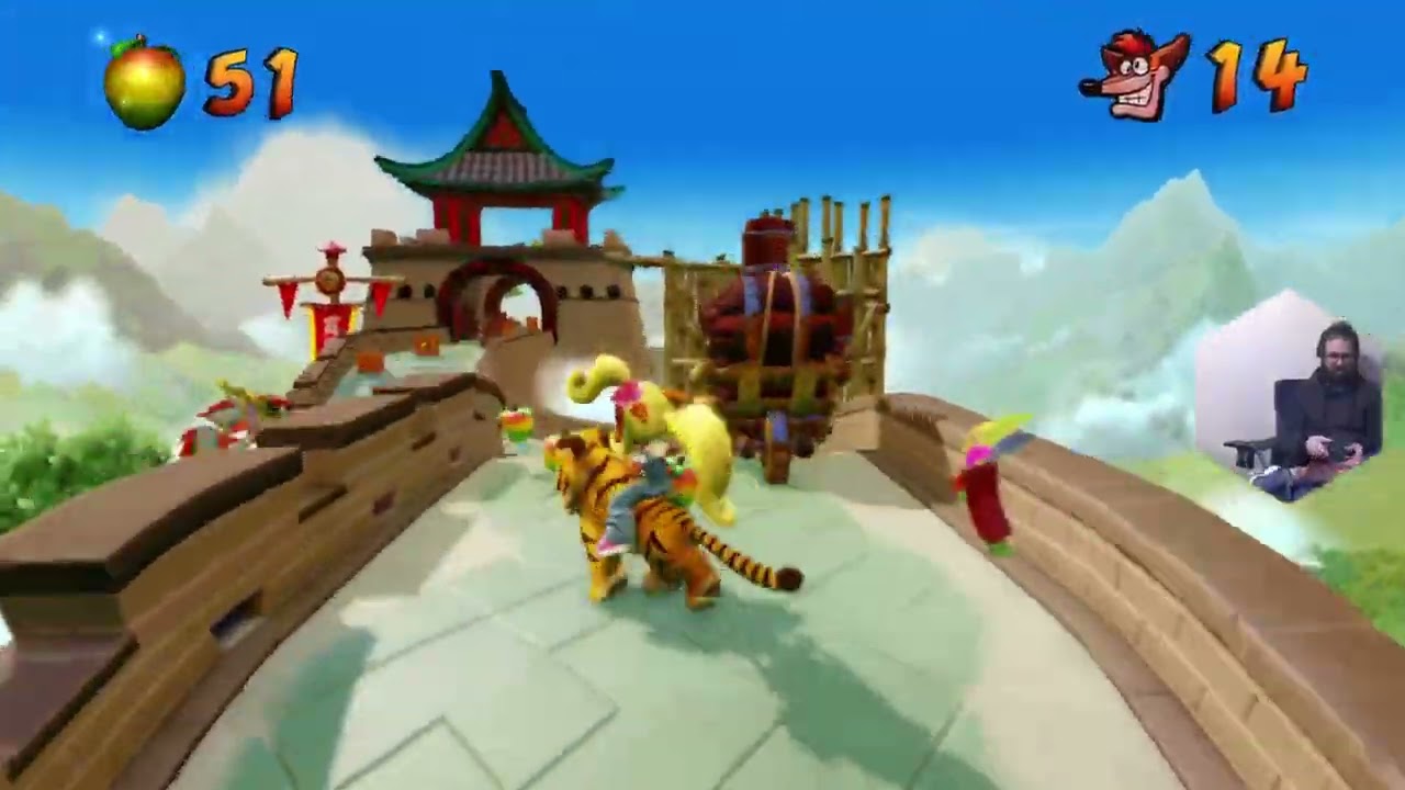 Playing crash Bandicoot 3  part 1 watch me get sweat