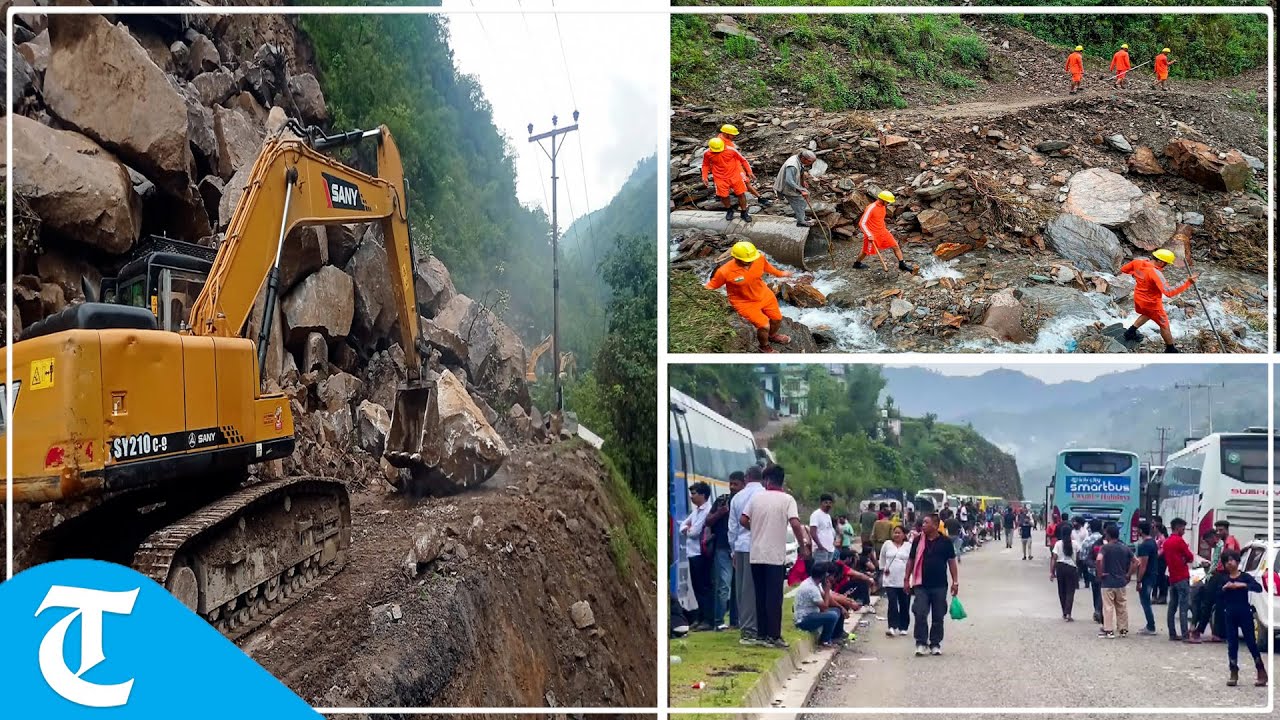 Himachal Pradesh: Chandigarh-Manali highway blocked due to landslide in Mandi