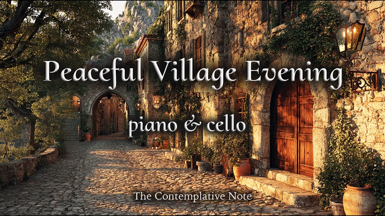 When the Village Falls Quiet 🌙 Gentle Piano & Cello for Deep Relaxation