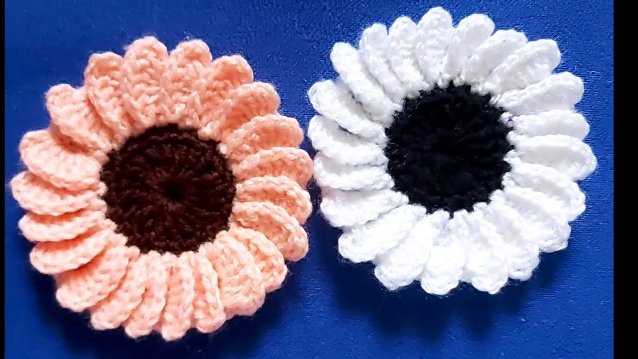 Crochet flowers beautiful crochet flower pattern woolen flowers  oonko phool