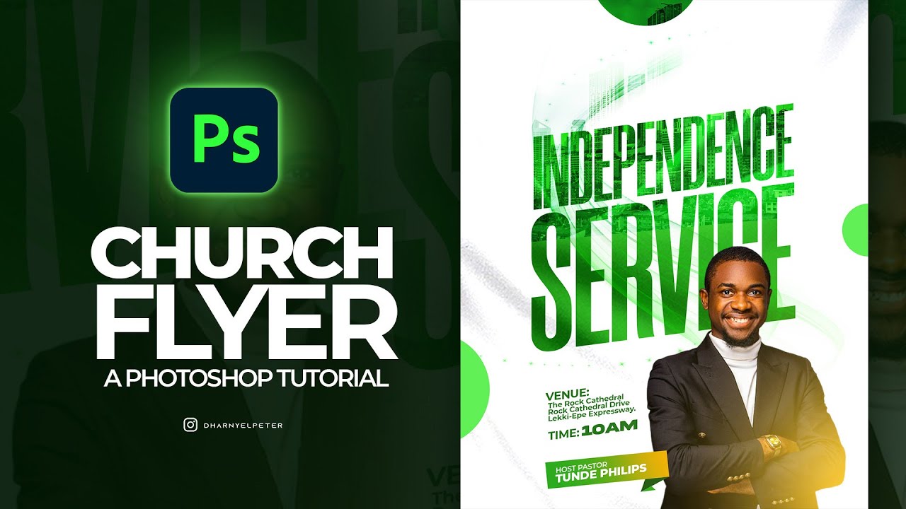 Design a Beautiful Church Flyer in Photoshop – Easy Step-by-Step Tutorial!