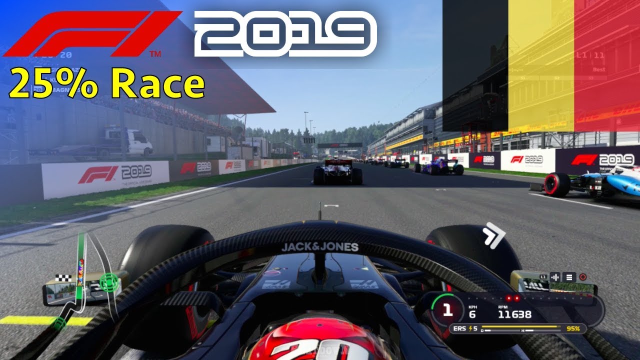 F1 2019 - 25% Quick Race at Circuit de Spa-Francorchamps, Belgium in Magnussen's Haas