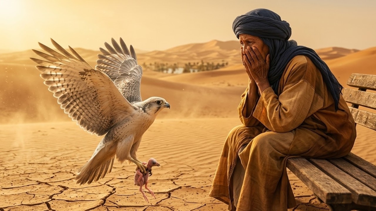 I Thought It Was a Common Bird… Saved a Rare Desert Falcon at +48°C and It Never Left 🦅✨
