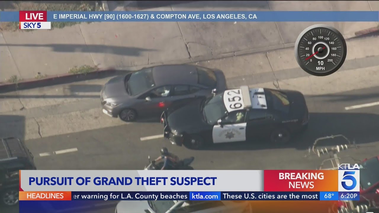 Police chase high-speed theft suspect in L.A. County | Los Angeles Car Chases