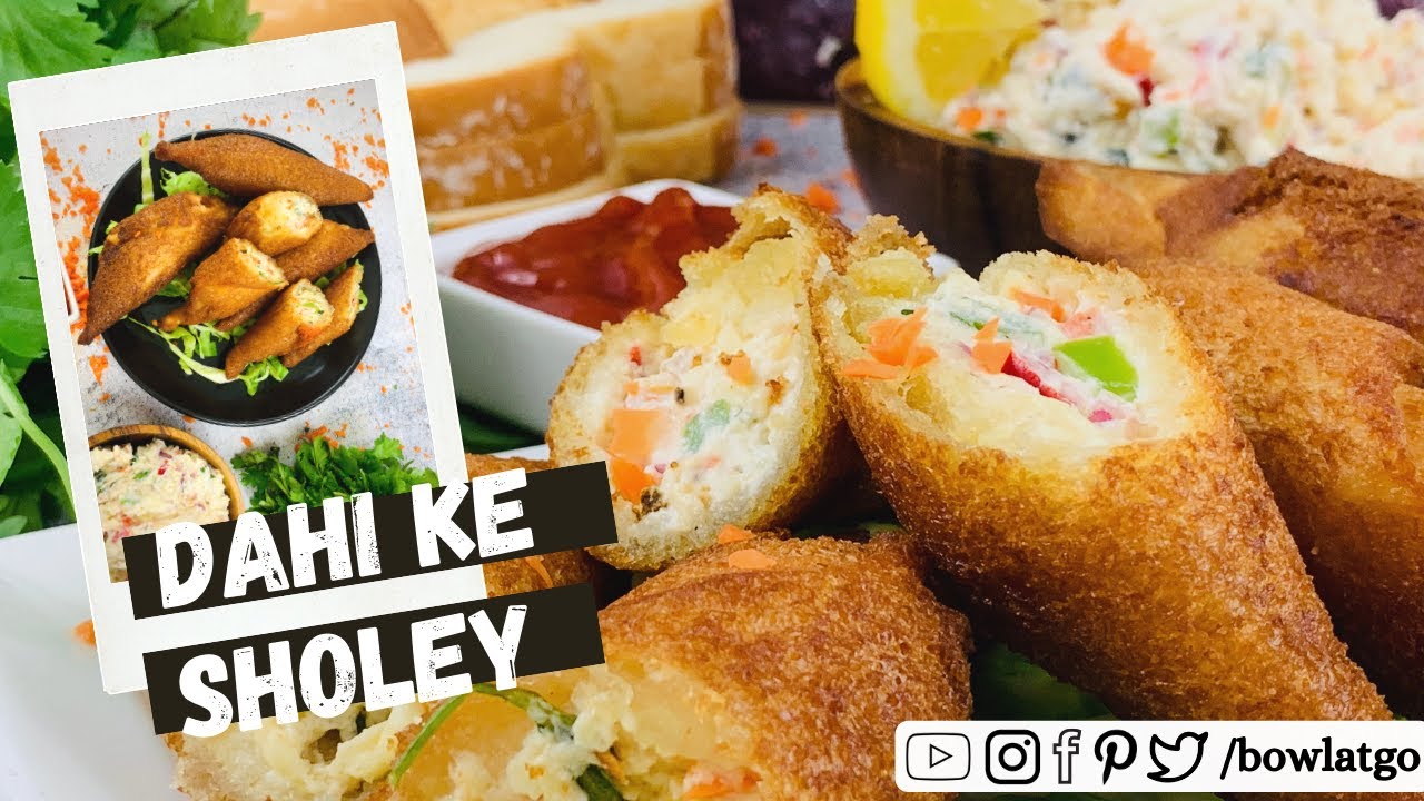 Dahi Ke Sholey || Bread Curd Fire Roll || दही के शोले || दही और ब्रेड से बनाये झटपट नास्ता