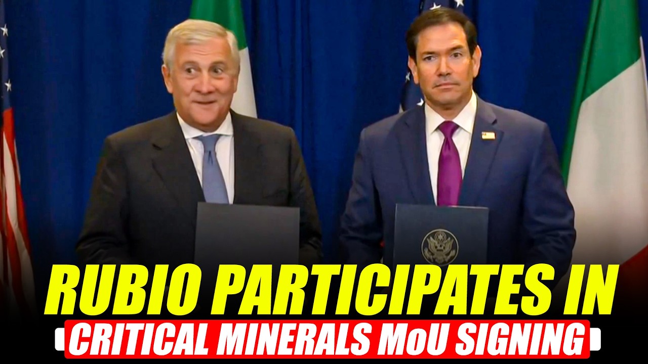 LIVE: State Secy Marco Rubio, Italian Dy PM Antonio Tajani sign critical minerals MoU in New York