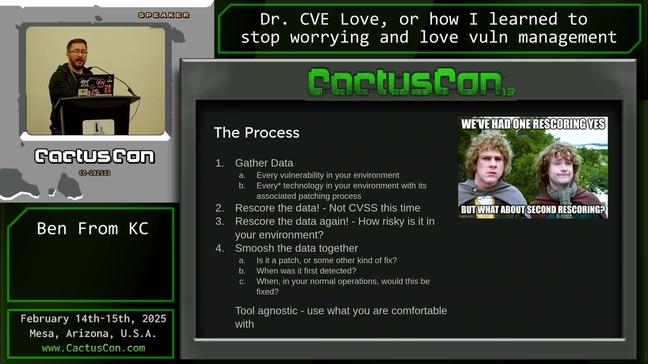 CC13: Dr. CVE Love, or how I learned to stop worrying and love vuln management