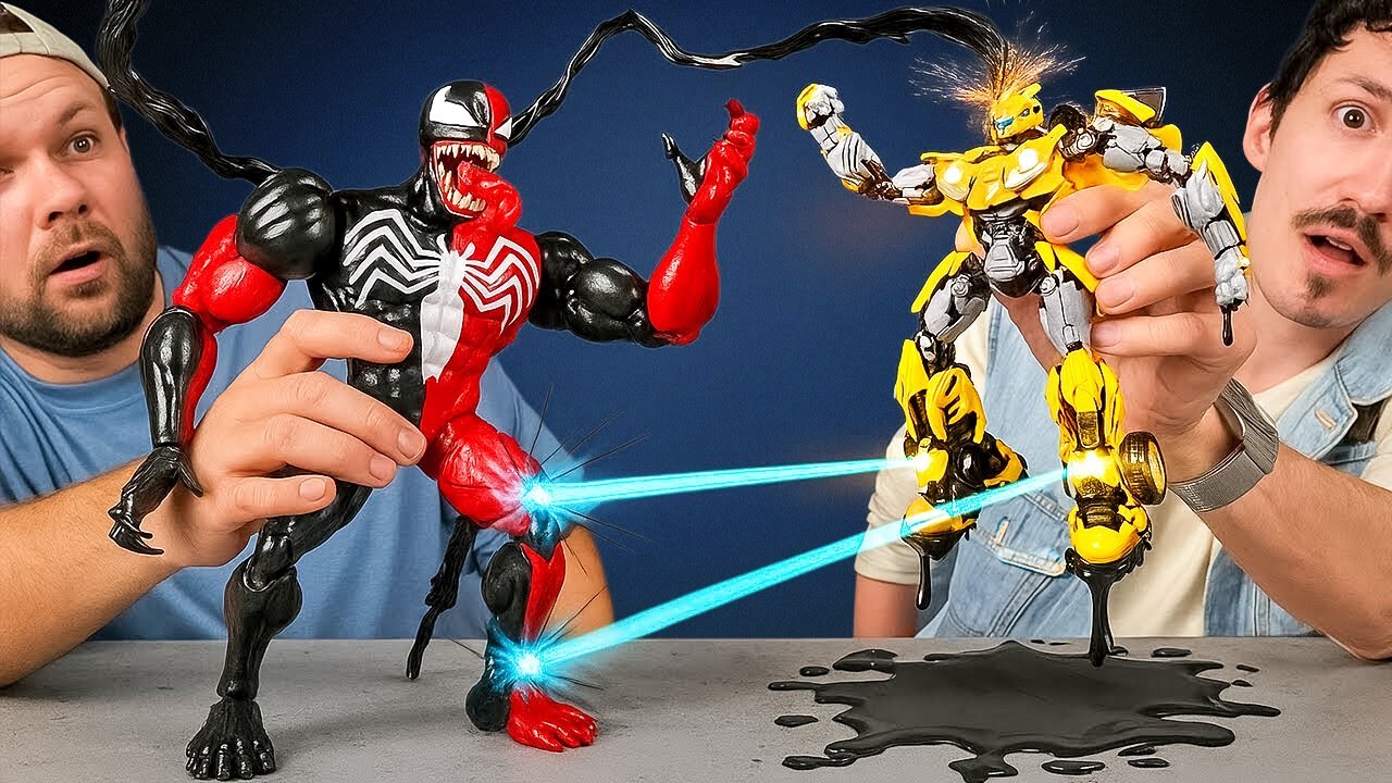 *Extreme DIY* Venom contra Bumblebee Transformer: Nivel 999 Batalla Desbloqueada