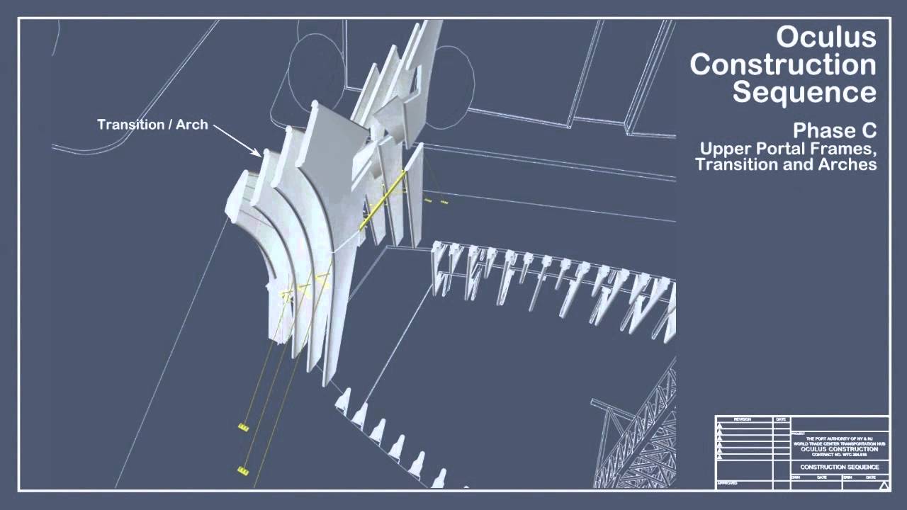 Building Information Modeling (BIM) used at the Oculus World Trade Center Transportation Hub