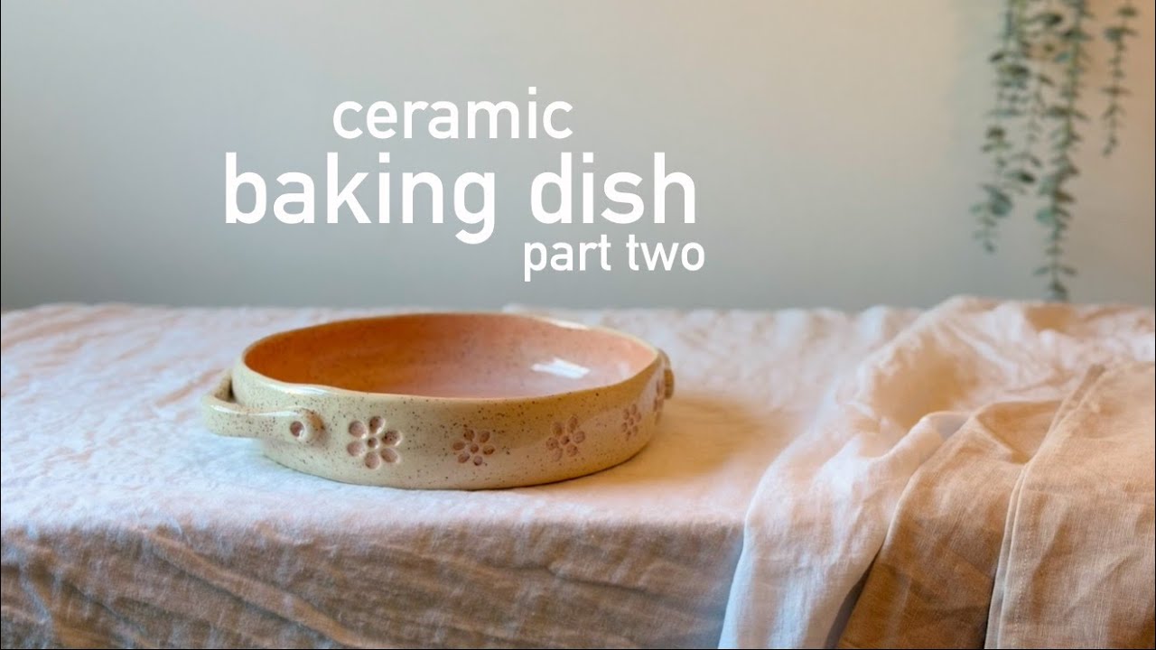 How I Make a Stoneware Baking Dish🌸Without a Pottery Wheel ( Part 2 )