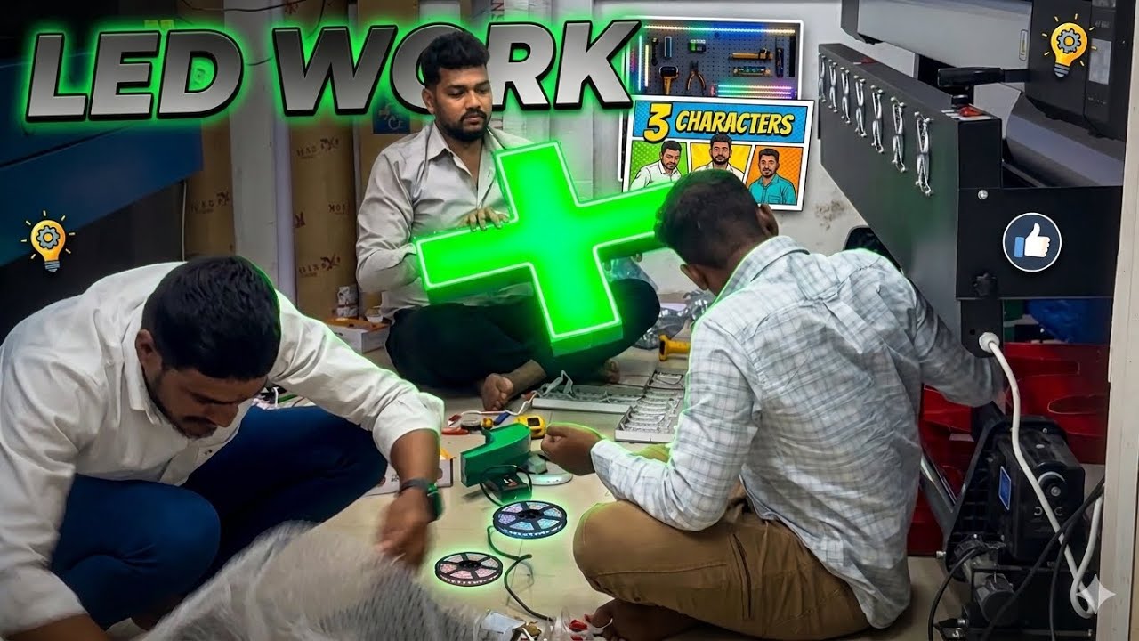 3D LED SIGN letters .     #SignageDesign #BusinessSigns #LEDLighting #Fabrication #SmallBusinessUSA