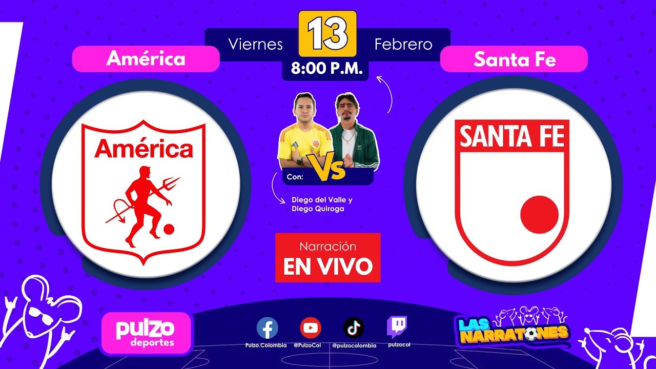 🔴 EN VIVO: Am&eacute;rica de Cali vs. Santa Fe &ndash; Liga BetPlay 2026-I | Pulzo Deportes