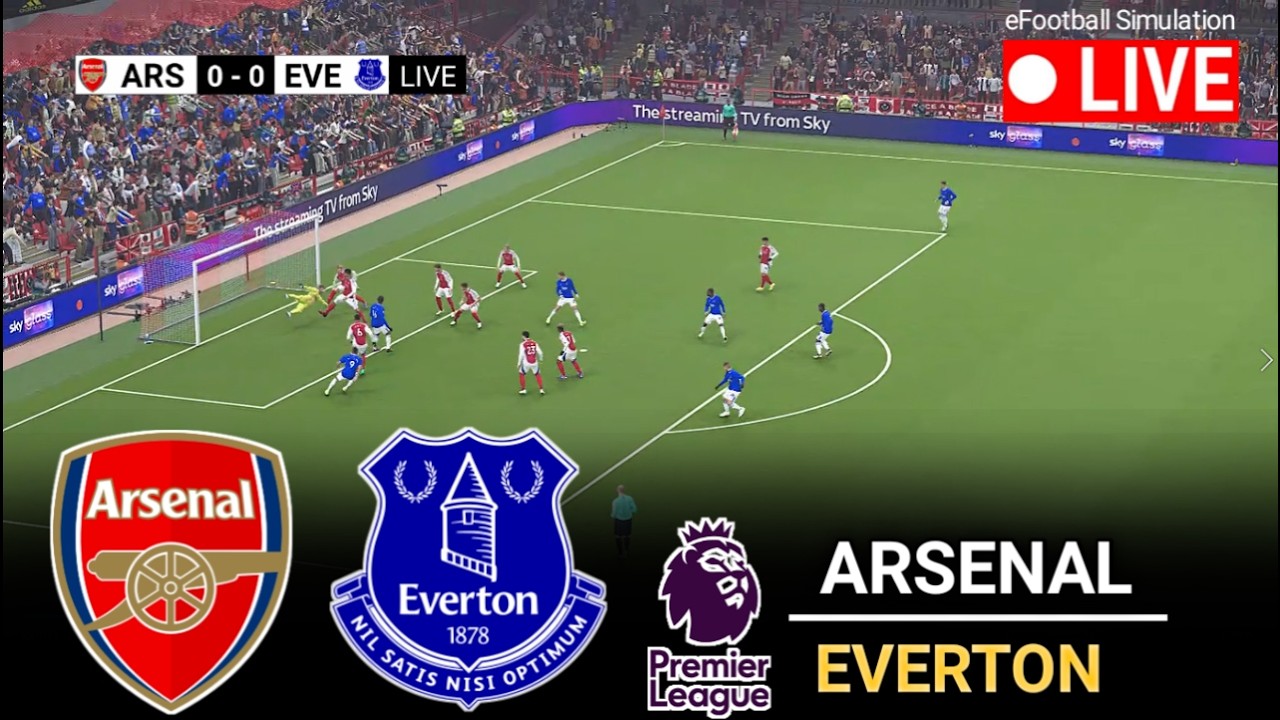 🔴LIVE- Arsenal vs Everton l England Premier League 2026 l eFootball Pes 21 Game Video Simulation