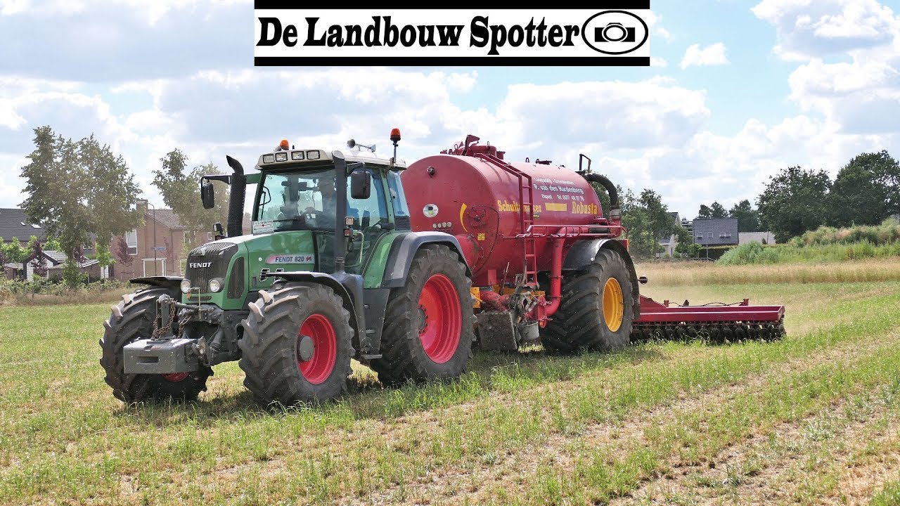 Injecting slurry 2019 | Fendt 820 + Schuitemaker Robusta | Graszoden bemesten | P. v/d Hardenberg