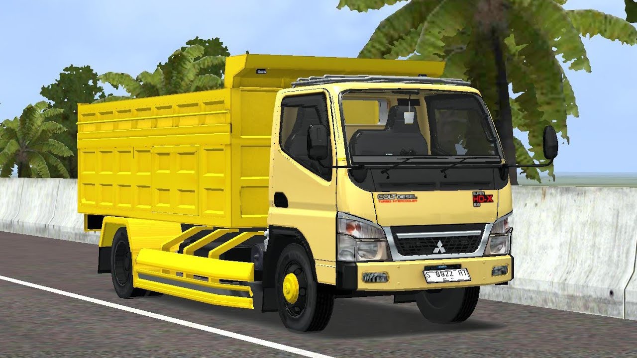 SHARE MOD DUMP TRUK CANTER HEREX || MOD BUSSID TERBARU 