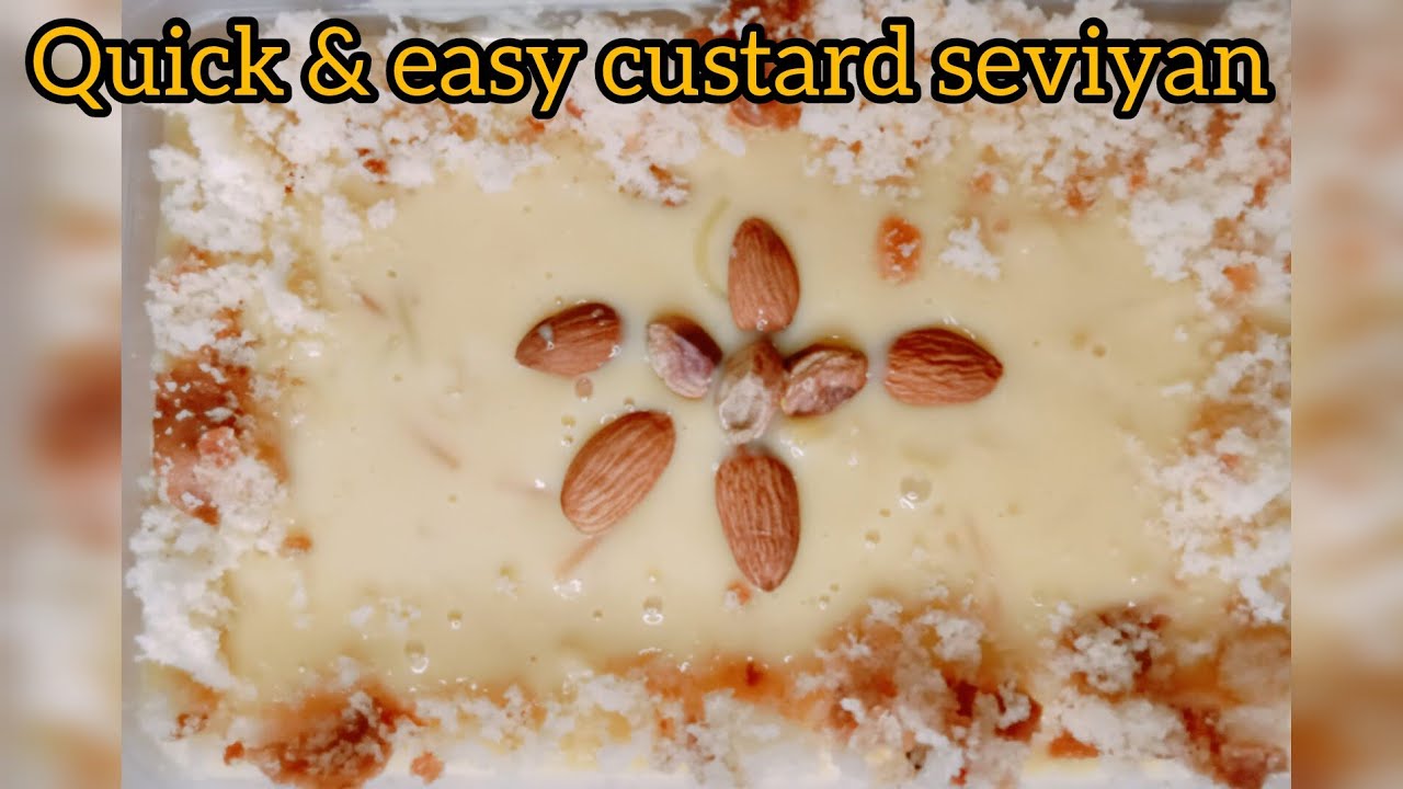 Custard Seviyan recipe | delicious rangeen seviyan | easy & quick dessert recipe