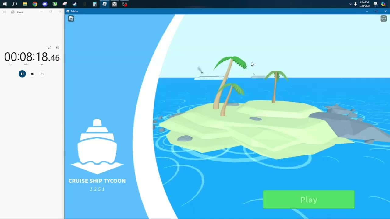 Roblox Cruise Ship Tycoon 50 Million Speedrun 12:07:19