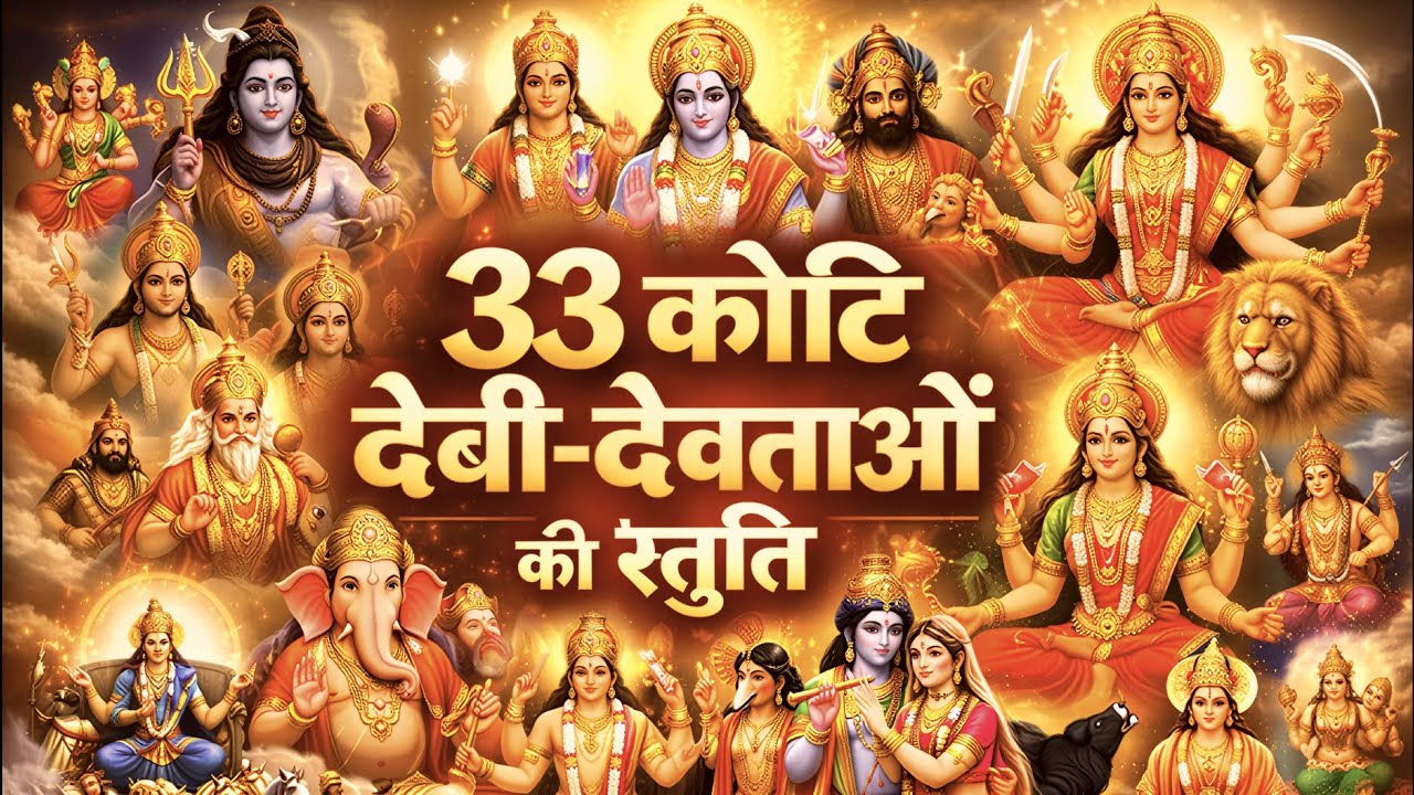 33 कोटि देवी-देवताओं की स्तुति - सम्पूर्ण देवी-देवता कृपा स्तोत्र - Most Powerful All Gods Stuti