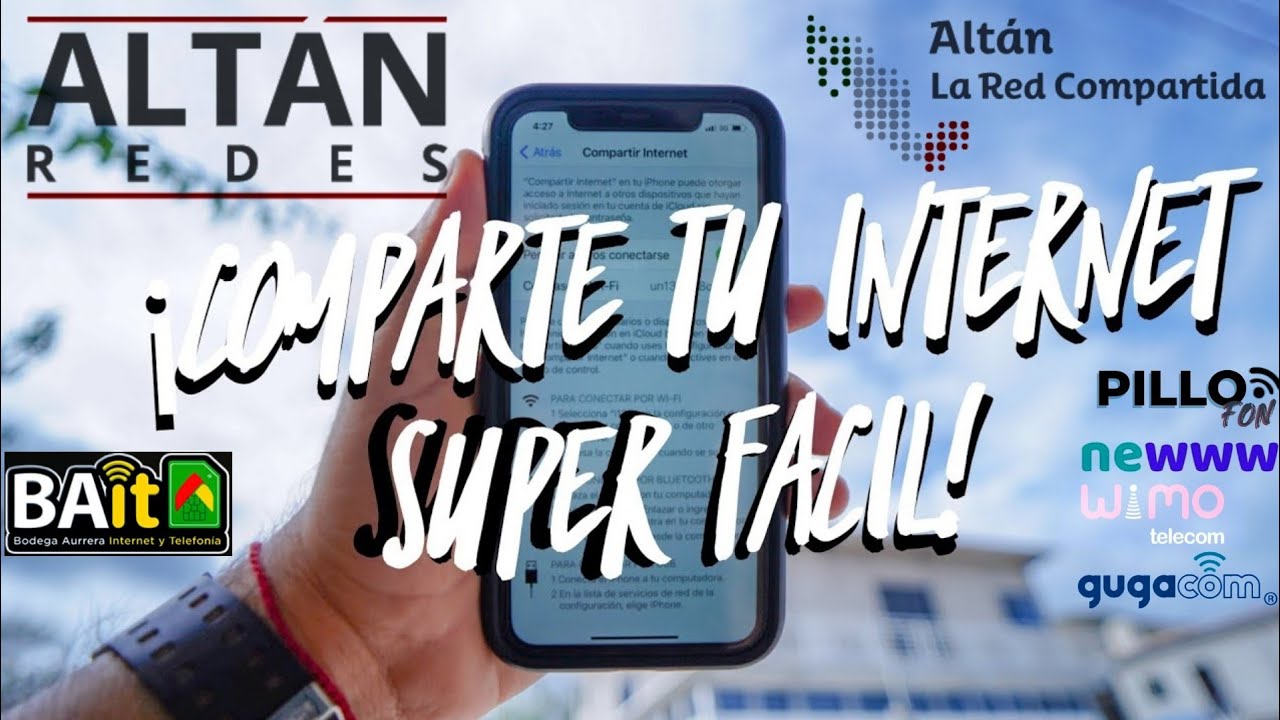 COMO COMPARTIR INTERNET, DATOS DE BAIT, WIMO, PILLOFON, NEWWW iPHONE📲✅