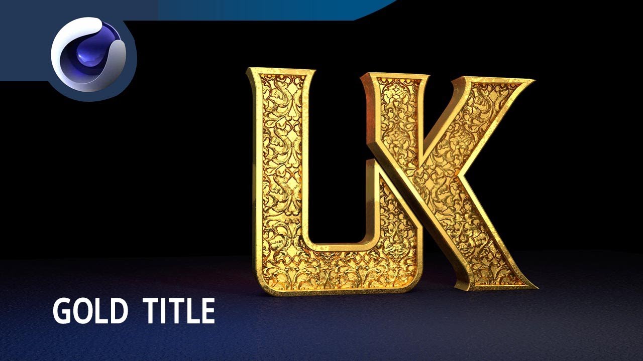 Gold Title - Cinema 4D Tutorial