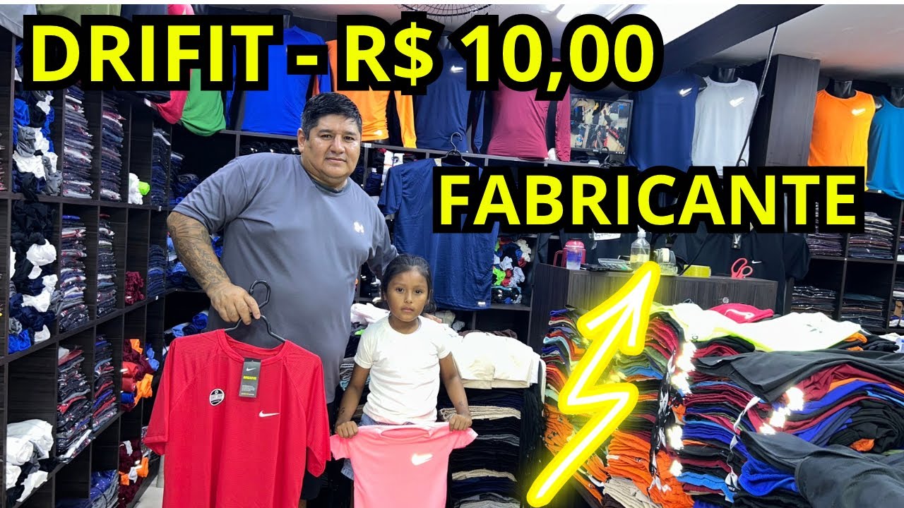 FABRICANTE DRIFIT E ELASTANO PEÇAS DE R$10,00 BRÁS ATACADO