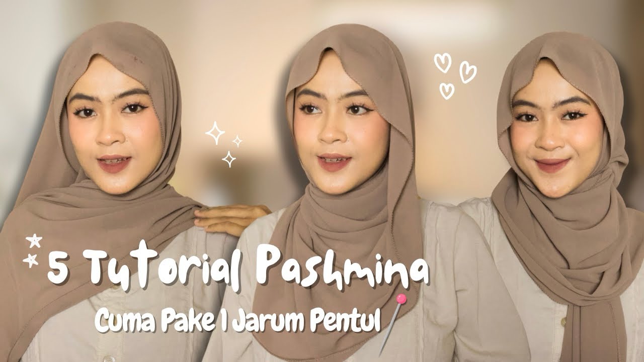 PAKE PASHMINA CUMA BUTUH 1 PENTUL!!!