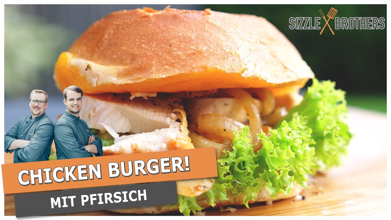 Chicken Burger | Mit Pfirsich und Honig