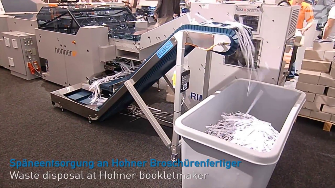 BUSCH Sp&auml;nef&ouml;rderb&auml;nder Waste Conveyors - Anwendungsbeispiele / applications