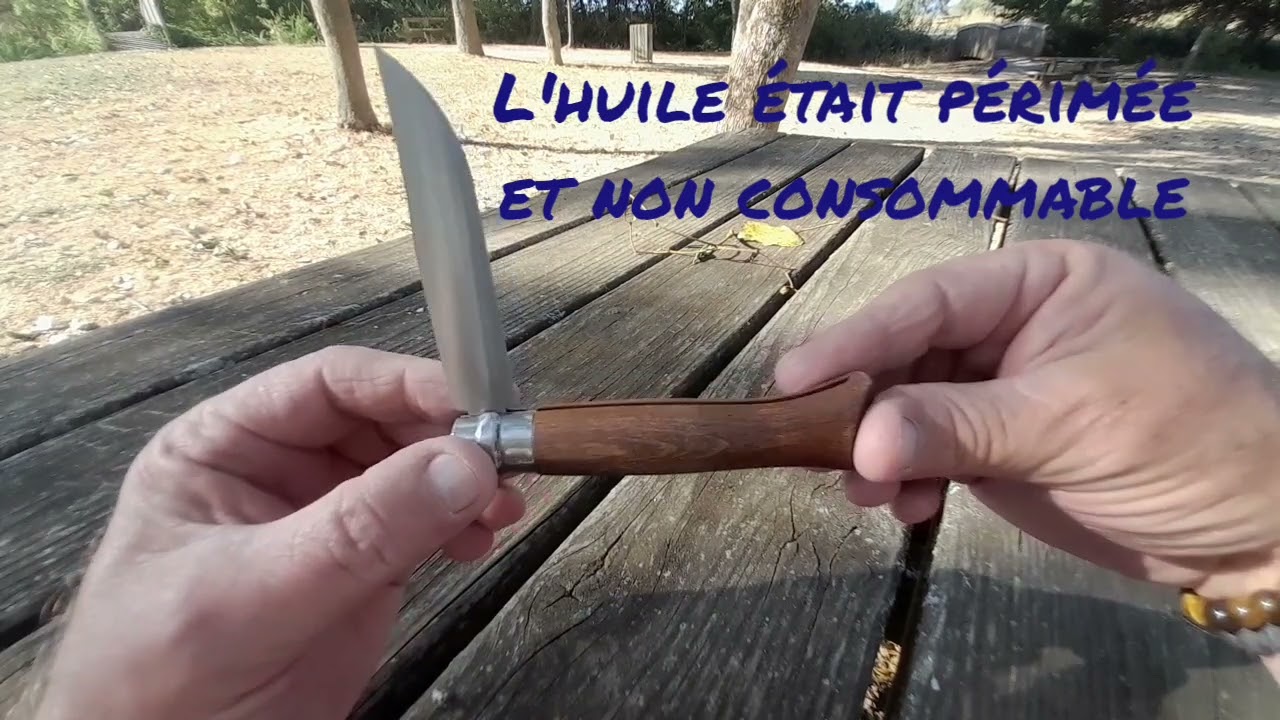 Opinel n°8 en hêtre plus huile d'olive 👍😊