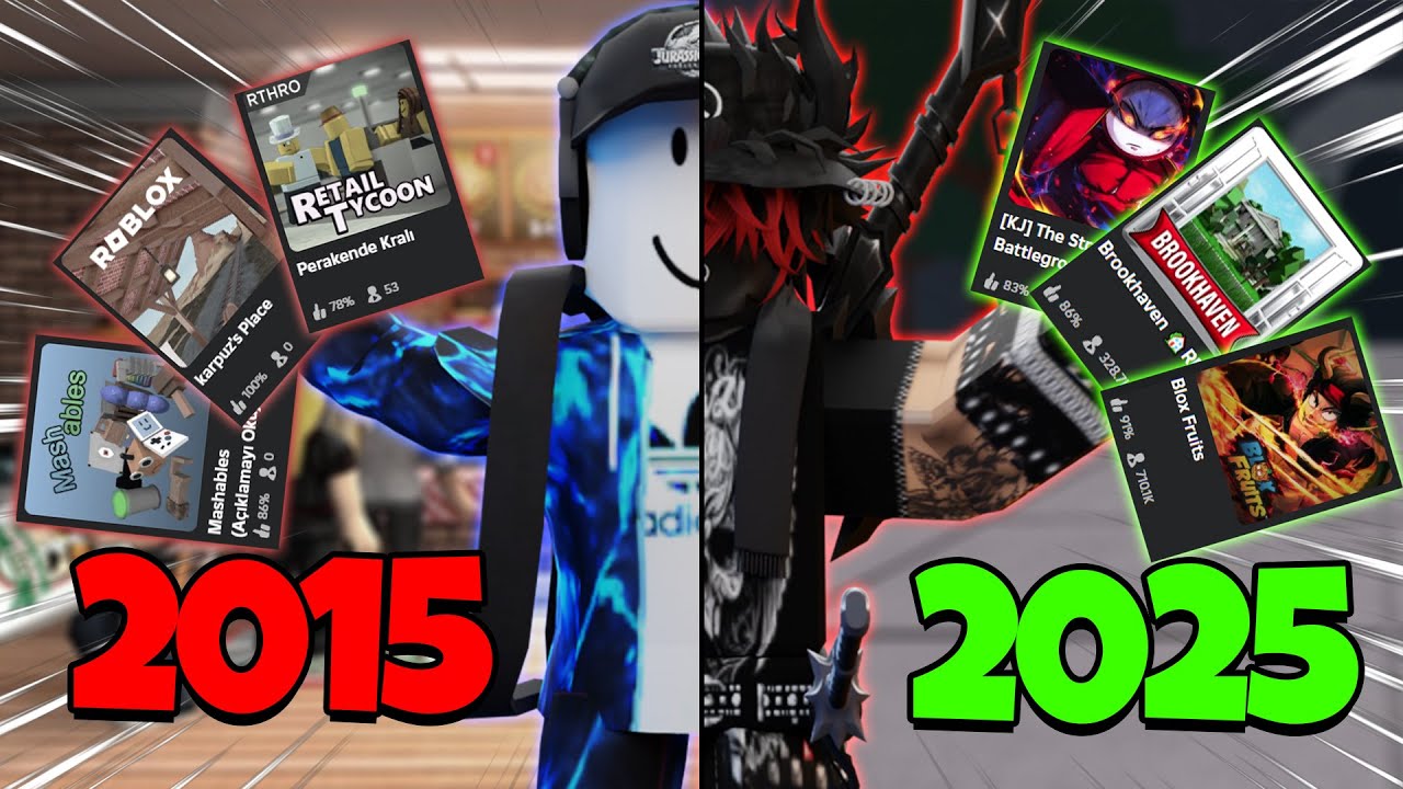👨‍🦯ESKİDEN YENİYE ROBLOX OYUNLARINI DENEDİM!🏃‍♂️ - Roblox