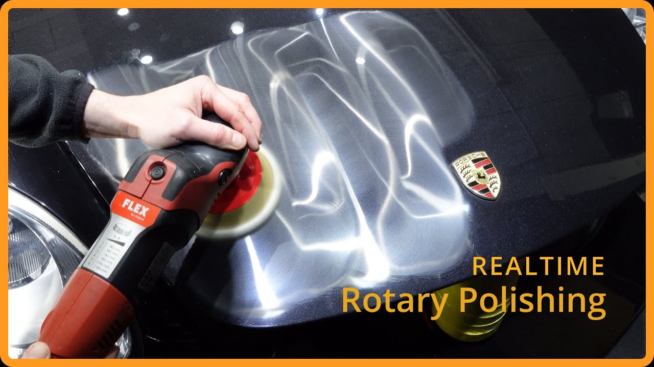 Real Time Rotary Compounding, deep etching removal on porsche cayman s