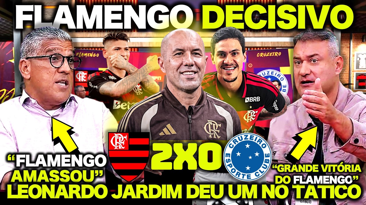 “É OUTRO FLAMENGO com o LEONARDO JARDIM !” OLHA O QUE A IMPRENSA FALOU de FLAMENGO 2 X 0 CRUZEIRO