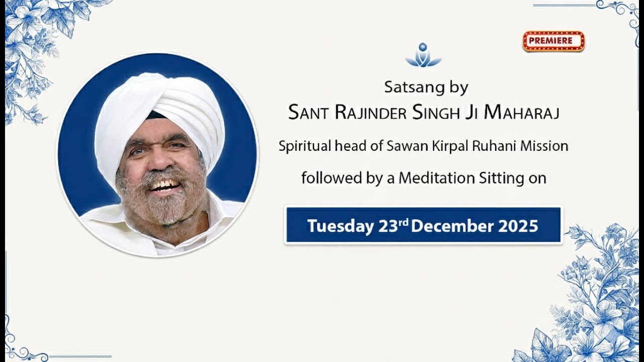 Satsang By Sant Rajinder Singh Ji Maharaj - Dec 23, 2025