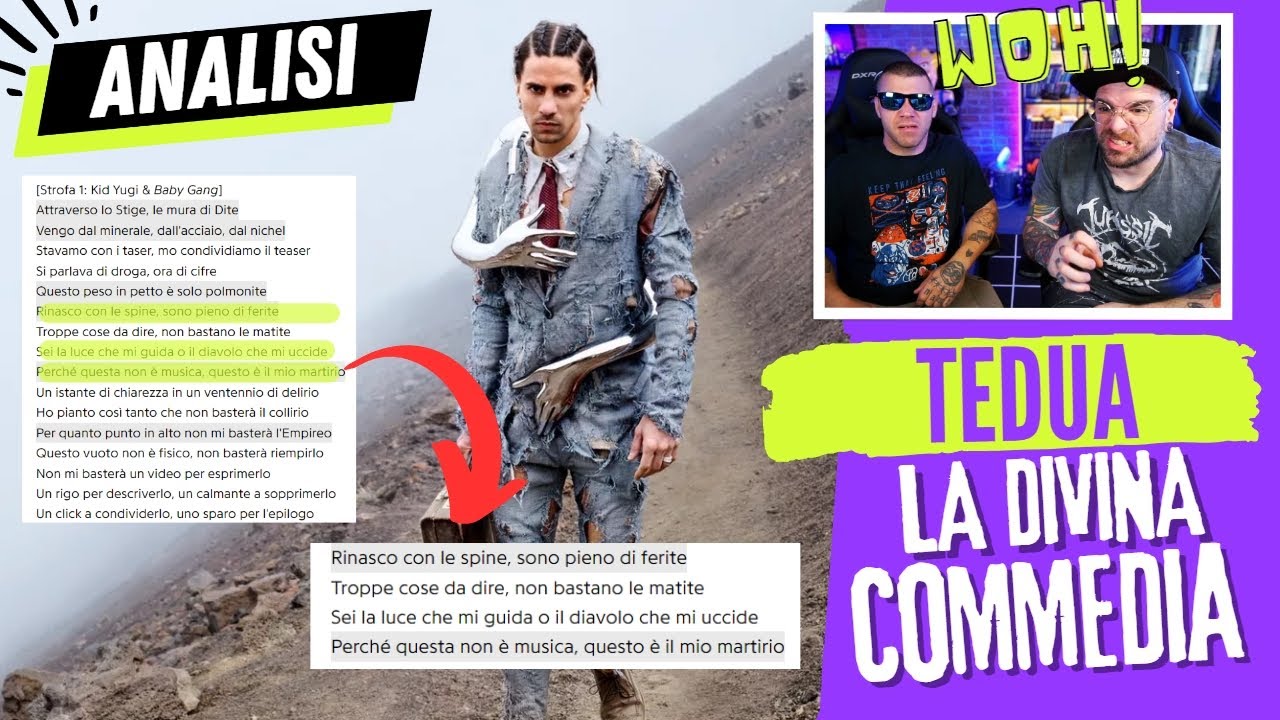 TEDUA - LA DIVINA COMMEDIA / TESTI E ANALISI | by Arcade Boyz