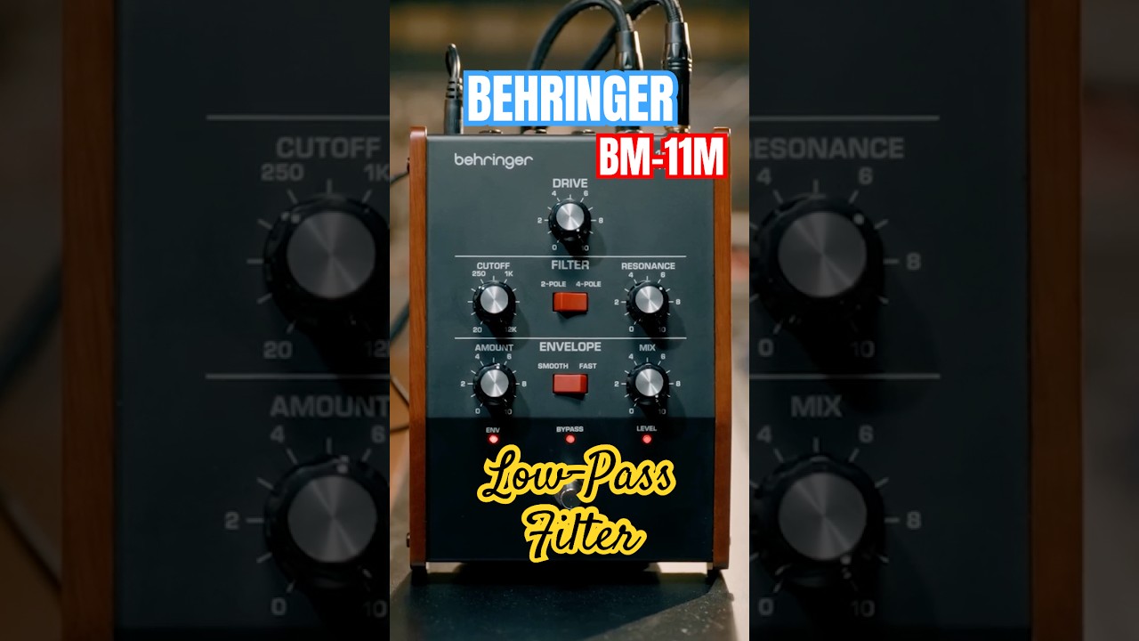 BEHRINGER BM-11M LOW PASS FILTER STOMPBOX (CLASSIC LADDER FILTER TONES FOR GUITAR & SYNTHS)