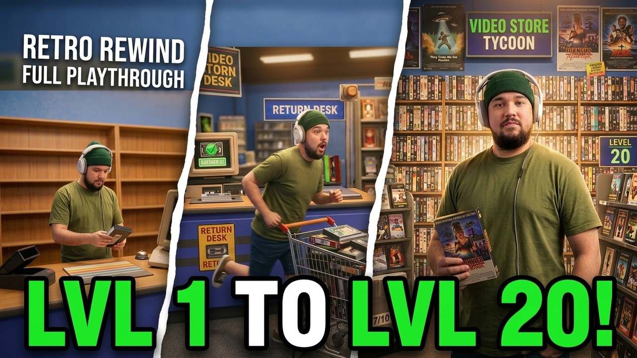 Retro Rewind Video Store Simulator [Full Game] | From LVL 1 To 20!