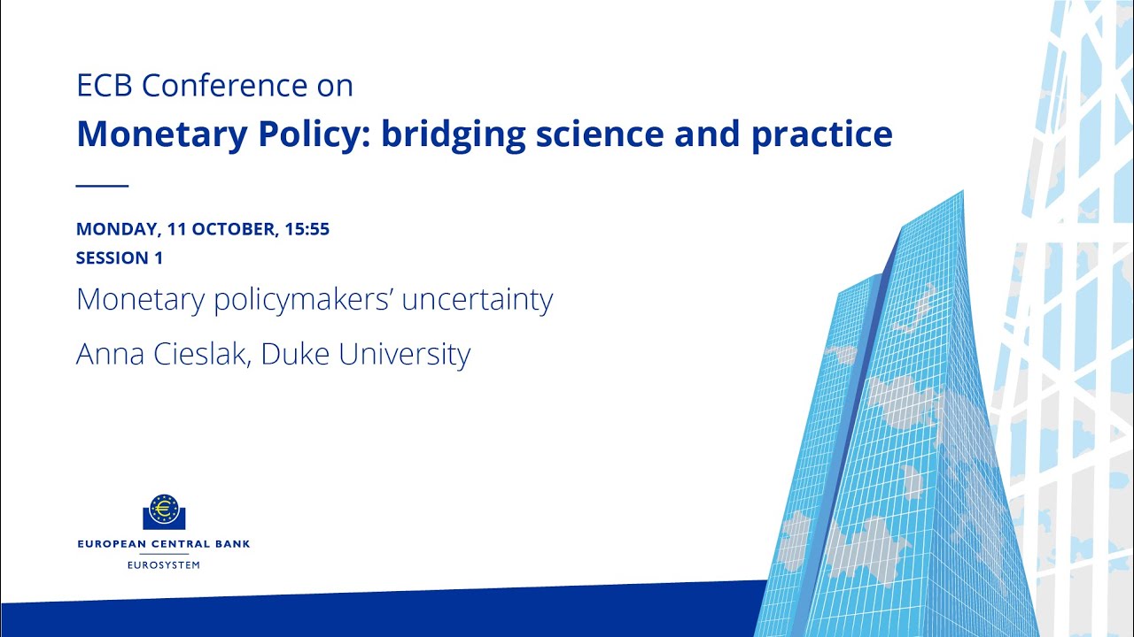 ECB Conference on Monetary Policy 2021 - Monetary policymakers&rsquo; uncertainty