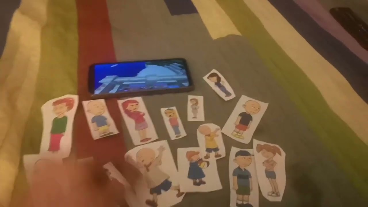 Caillou salta el mirador para caer por no hacer caso a sus padres y es Castigado