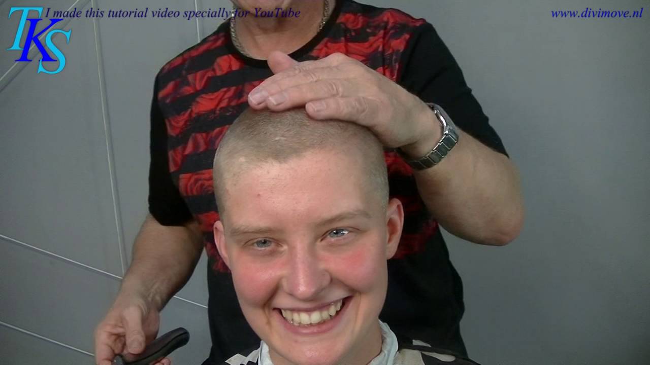 PURE! All you want to see of girls going short by clipper cut 2 models by TKS