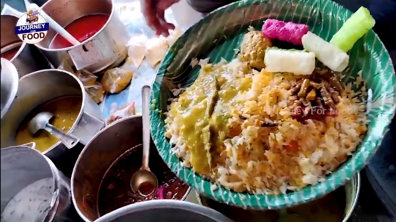 Cheapest RoadSide Unlimited Meals | Indian Street Food | Journey for food #Vegmeals #NonVegMeals
