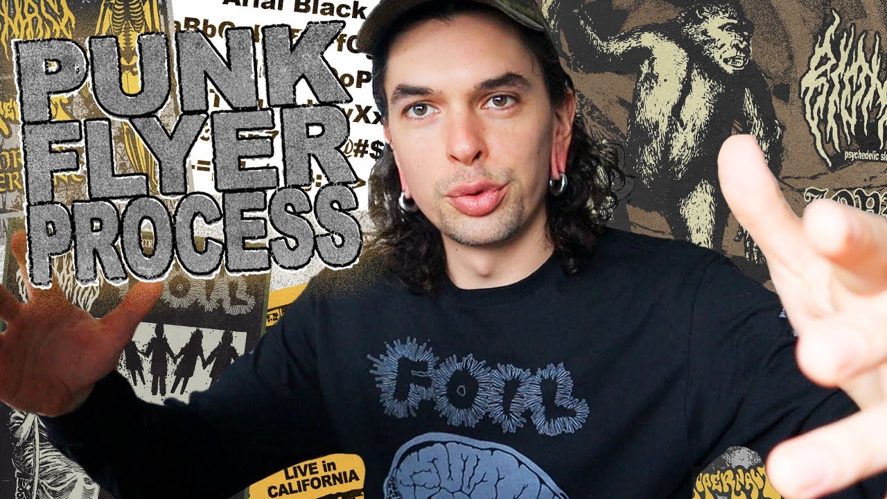 PUNK ROCK FLYER DESIGN PROCESS