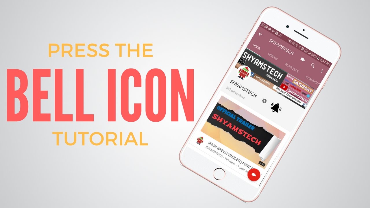 Press The BELL ICON 🔔 - Tutorial - Step by Step