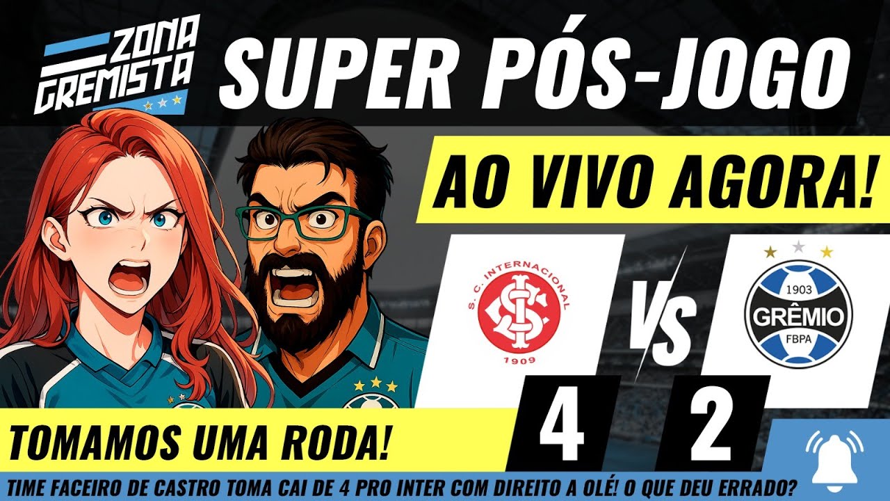Pós-jogo: INTER 4x2 GRÊMIO - Que sistema defensivo é esse? Meio campo? | Coletiva Luís Castro | #277