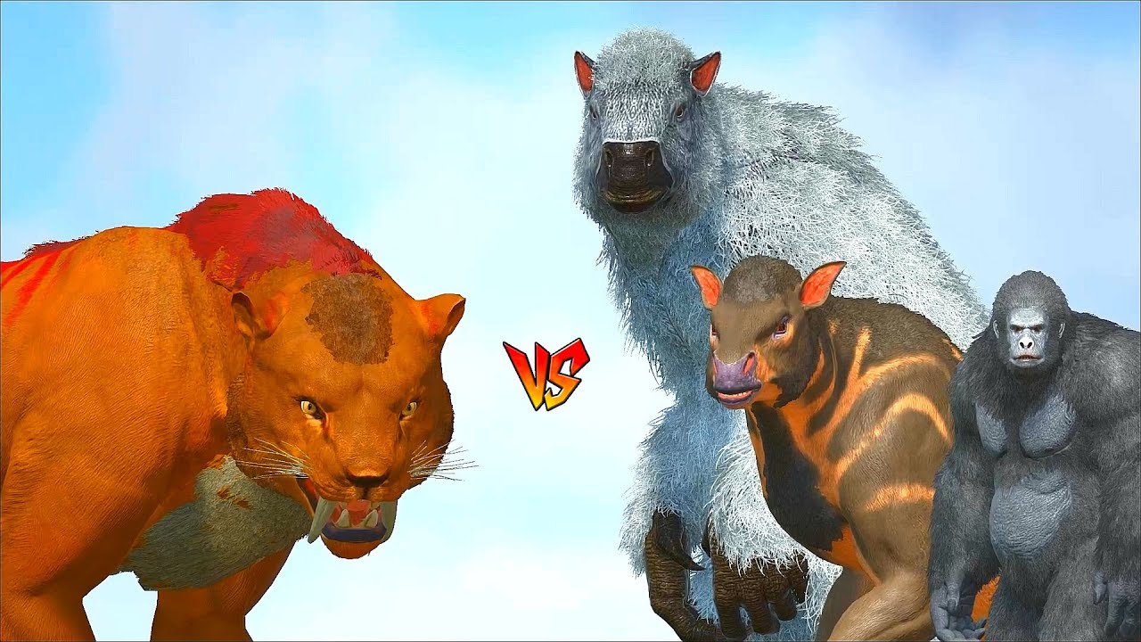 Ark Survival - SMILODON vs ARK MAMMALS [Ep.340]